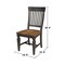 International Concepts Round Round 42 in. Dual Drop Leaf Dining Table with 4 Slatback Chairs in Hickory/Washed Coal, Wood K45-42DPT-27B-C65-4 - alternate 3